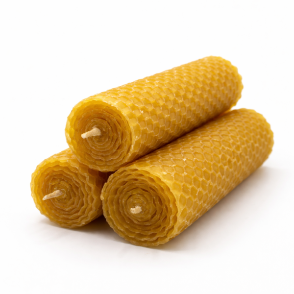 Thick Hand Rolled Beeswax Candle