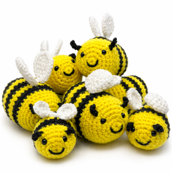 Handmade Crochet Bee Teddy - Image 2